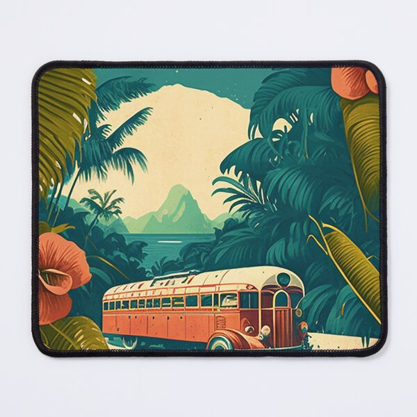 Item preview, Dominican Republic Vintage Travel Art Poster designed and sold by OldTravelArt.