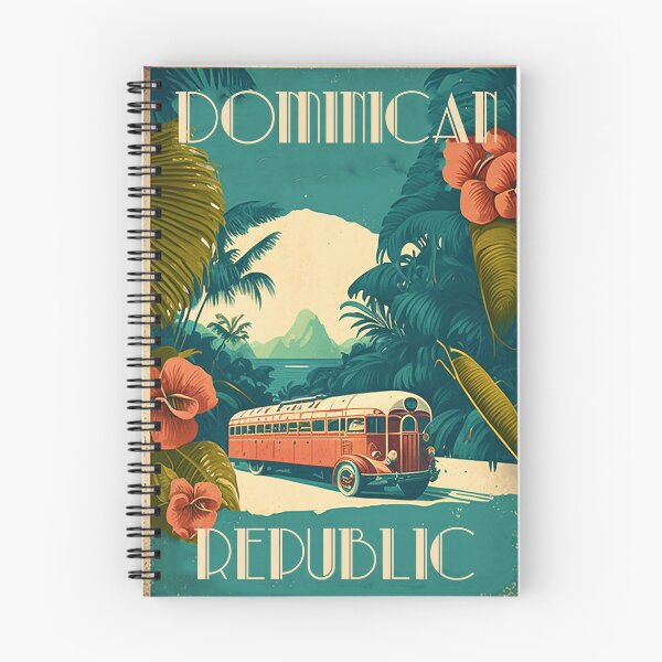 Item preview, Dominican Republic Vintage Travel Art Poster designed and sold by OldTravelArt.