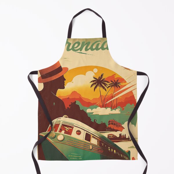Item preview, Grenada Vintage Travel Art Poster designed and sold by OldTravelArt.