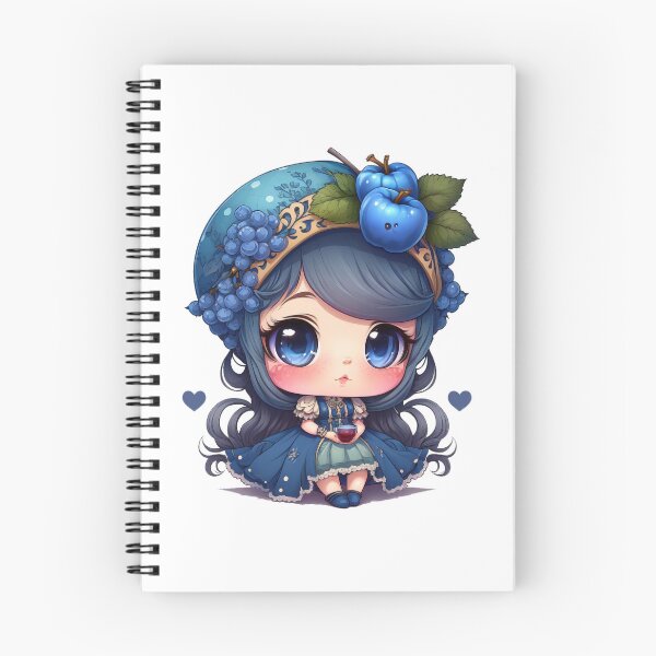 Artikelvorschau, Die Blaubeerprinzessin Chibi entworfen und verkauft von TheChibiStore.