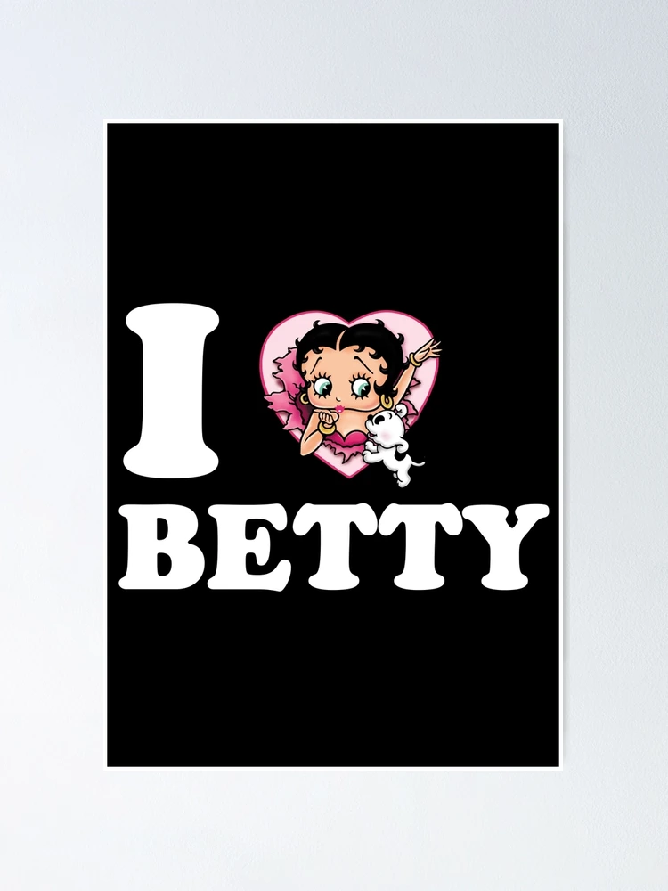 Betty Boop - Enamel Poster - Betty Boop in Love