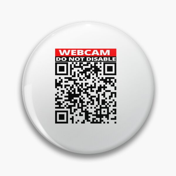 Item preview, Webcam do not disable sticker Prank Rick roll YouTube video never gonna give you up QR code designed and sold by rednumberone.