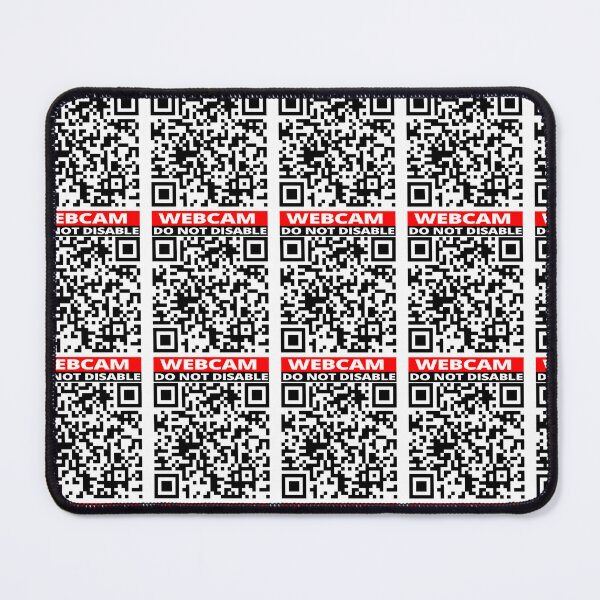Item preview, Webcam do not disable sticker Prank Rick roll YouTube video never gonna give you up QR code designed and sold by rednumberone.