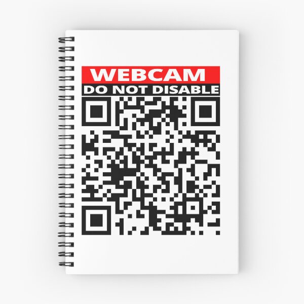 Item preview, Webcam do not disable sticker Prank Rick roll YouTube video never gonna give you up QR code designed and sold by rednumberone.
