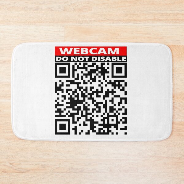 Item preview, Webcam do not disable sticker Prank Rick roll YouTube video never gonna give you up QR code designed and sold by rednumberone.