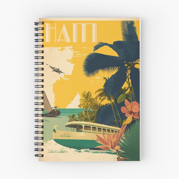Item preview, Haiti Vintage Travel Art Poster designed and sold by OldTravelArt.