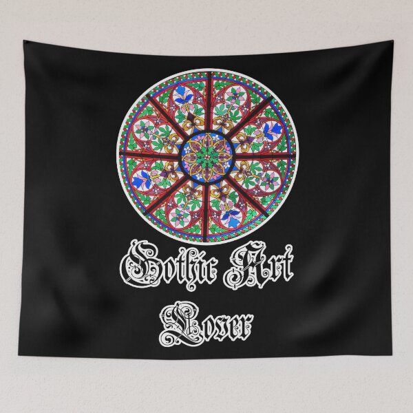 Item preview, 'Stained Glass' Gothic Art Lover Design - Retro Illustration Design for T-shirts, mugs, phone cases and other accessories designed and sold by Ridiculam Toga.