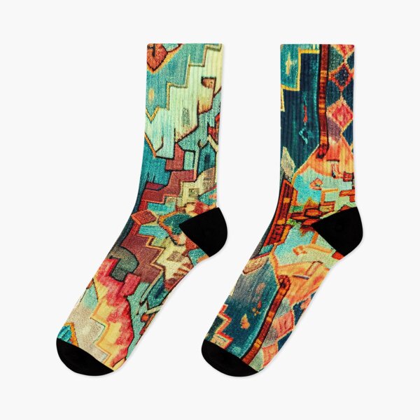 Aperçu de l'œuvre Colorful Tribal Journey créée et vendue par meggydesigns.