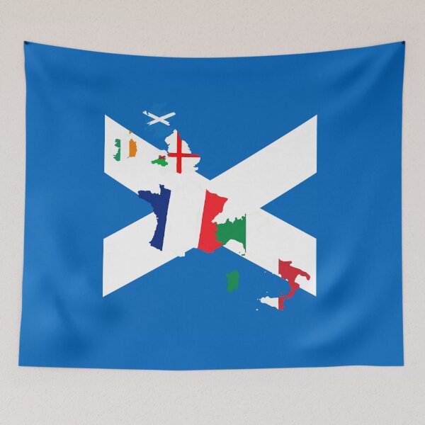 Item preview, Scotland Rugby Fan St Andrews Cross Flag Design designed and sold by taiche.