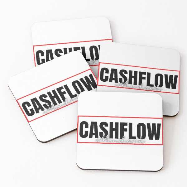 Item preview, CASHFLOW Mindset white background poster  designed and sold by KingsManKind.
