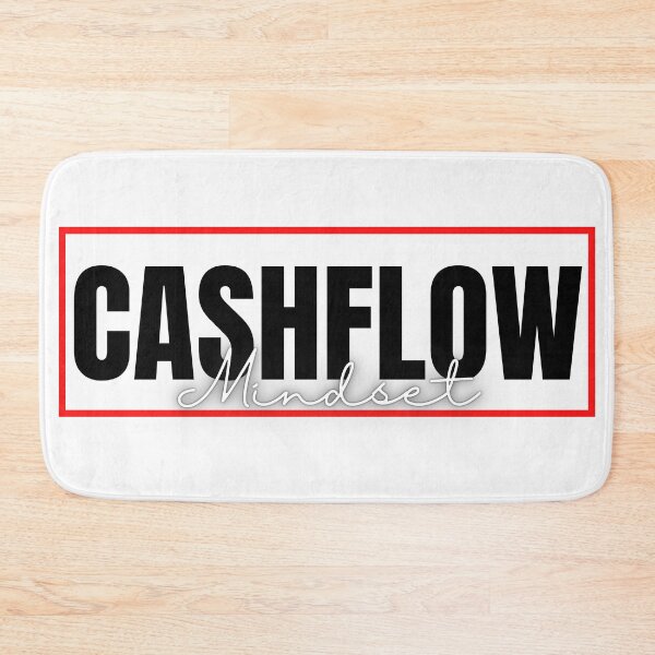 Item preview, CASHFLOW Mindset white background poster  designed and sold by KingsManKind.