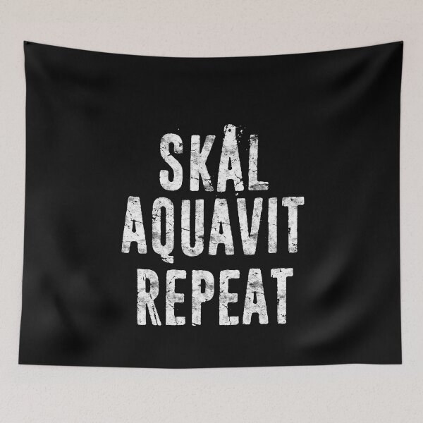 Item preview, Skal Aquavit Repeat Funny Drinking Shirt Midsummer God Jul designed and sold by funnytshirtemp.