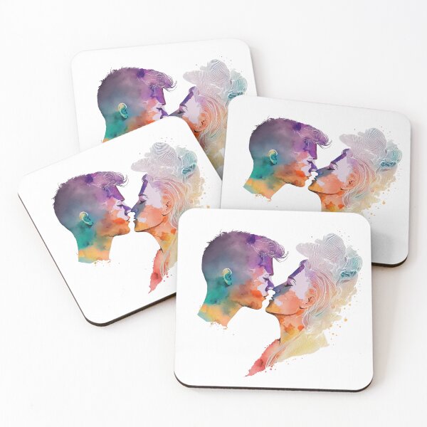Item preview, Kissing Sketch | Vintage Couple Kissing | Vivid Silhouette of a Couple Kissing | Valentine's Day designed and sold by MagicSatchel.