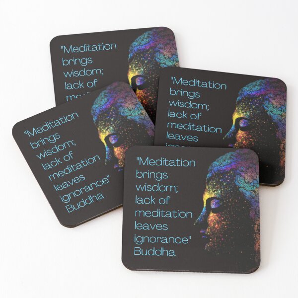 Item preview, Buddha - Meditation brings wisdom; lack of meditation leaves ignorance designed and sold by RetComly.