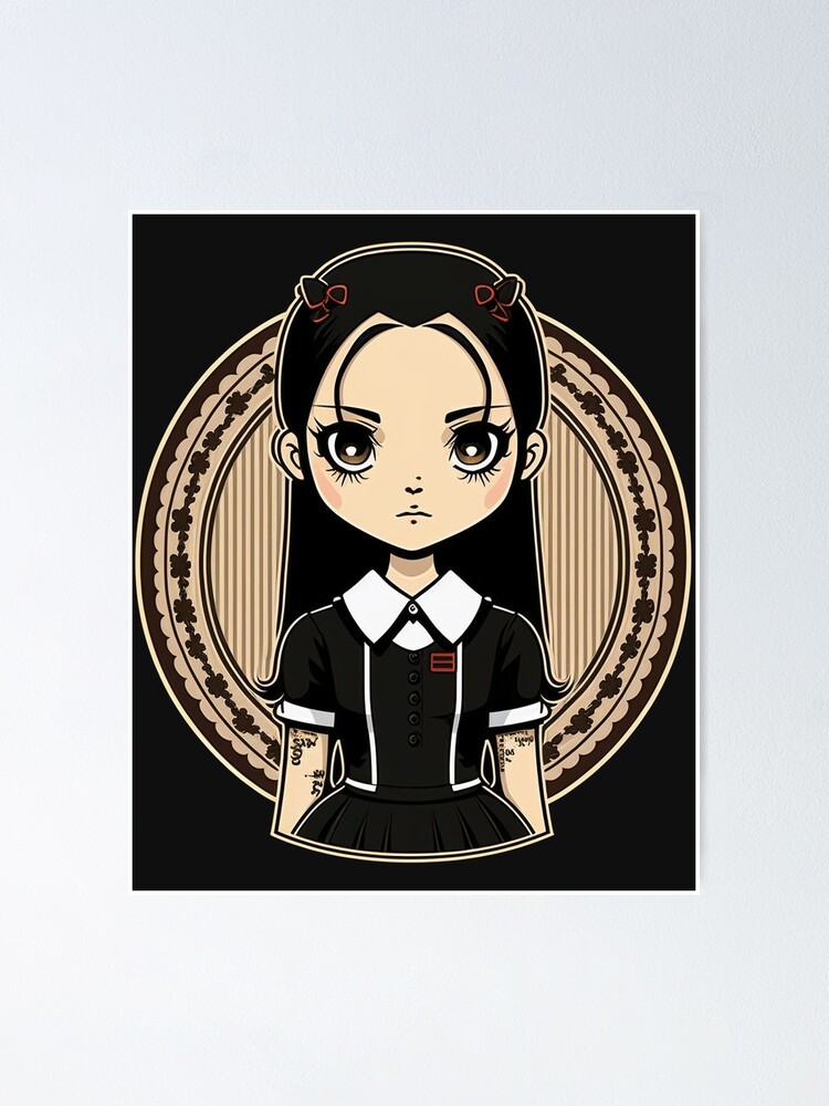 Solve Wednesday Addams jigsaw puzzle online with 24 pieces