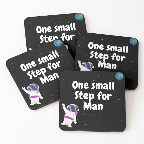 Item preview, One small step for man for man designed and sold by Blu-Sun.