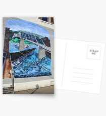 sidewalk art Postcards