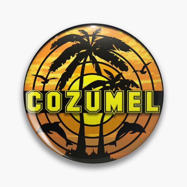 Item preview, Cozumel Mexico Orange Sunset and Dolphins designed and sold by AboutBeaches.