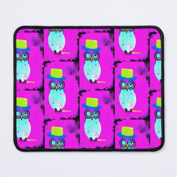 Item preview, Pink owl with a hat designed and sold by ranielchen.