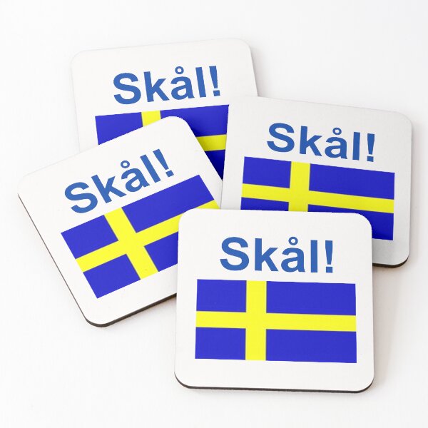 Item preview, Skal Funny Swedish Flag Drinking Shirt Midsummer God Jul designed and sold by funnytshirtemp.