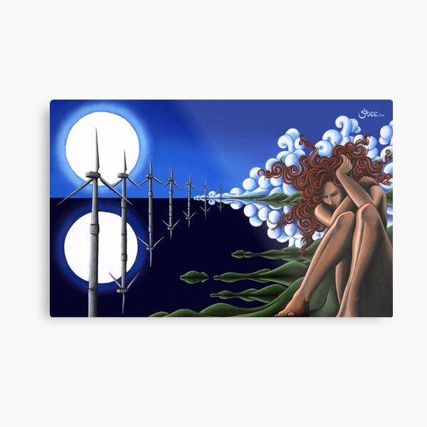 EnvironMental - Original Art from Shee - Surreal Worlds Metal Print