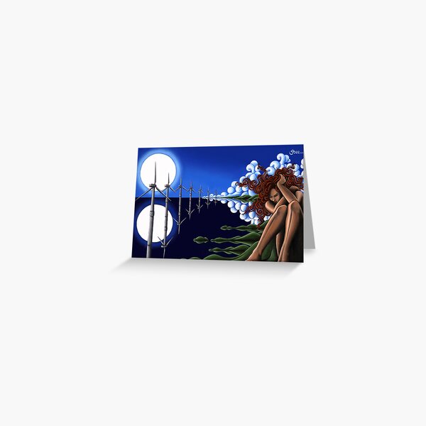 EnvironMental - Original Art from Shee - Surreal Worlds Greeting Card
