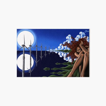 EnvironMental - Original Art from Shee - Surreal Worlds Art Board Print