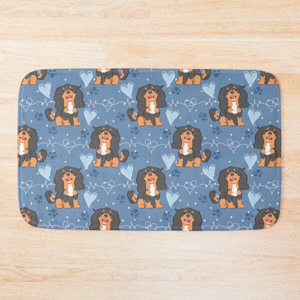 Item preview, Kawaii Black Tan Cavalier King Charles Spaniel 2 designed and sold by Lulupainting.