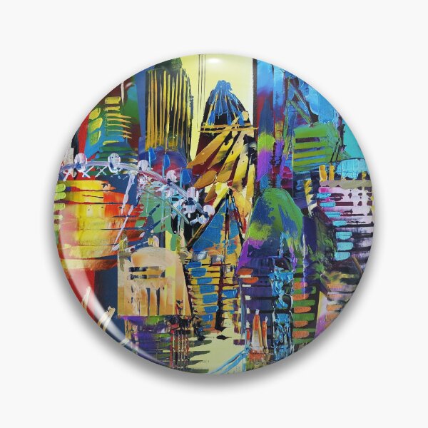 Item preview, City of London Abstract Painting 620 designed and sold by Eraclis Aristidou.