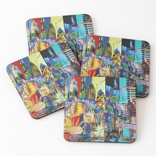 Item preview, City of London Abstract Painting 620 designed and sold by Eraclis Aristidou.