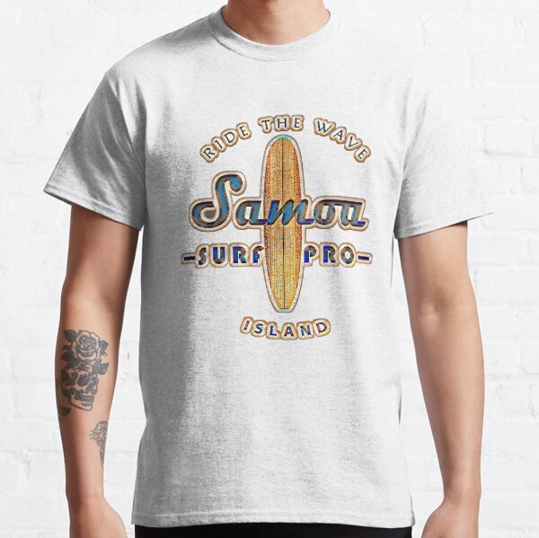 Item preview, Samoa Island Surf Logo designed and sold by AboutBeaches.