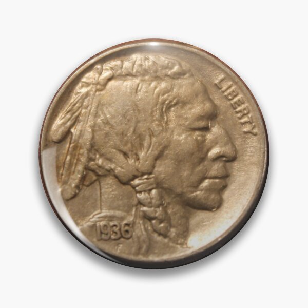 Item preview, 1936 Buffalo Nickel designed and sold by coinsxcrochet.