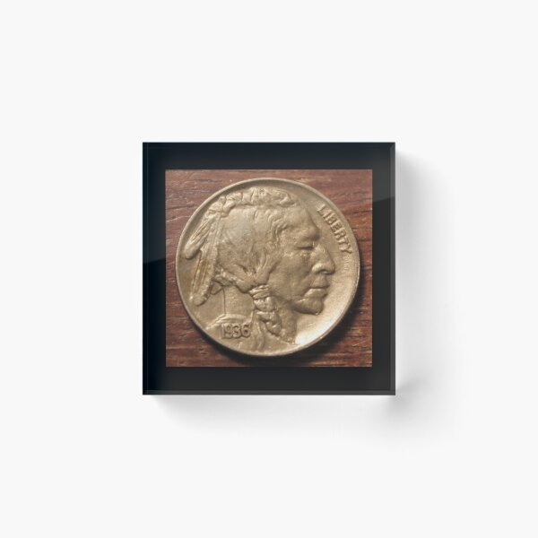 Item preview, 1936 Buffalo Nickel designed and sold by coinsxcrochet.