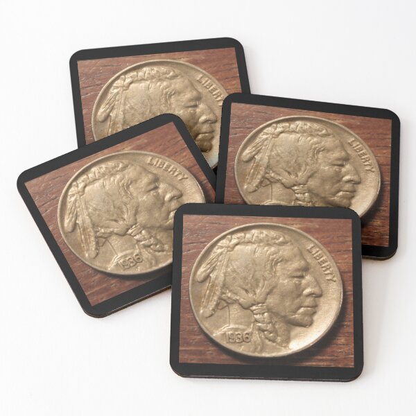 Item preview, 1936 Buffalo Nickel designed and sold by coinsxcrochet.
