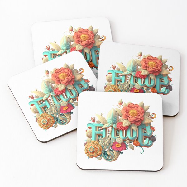 Item preview, Fleuron Floral Colourful Vibrant Design for Stickers, T-Shirts, Hoodies, Sweatshirts, Pullovers, Tank Tops, Cotton Tote Bag and more designed and sold by RAGANADesign.