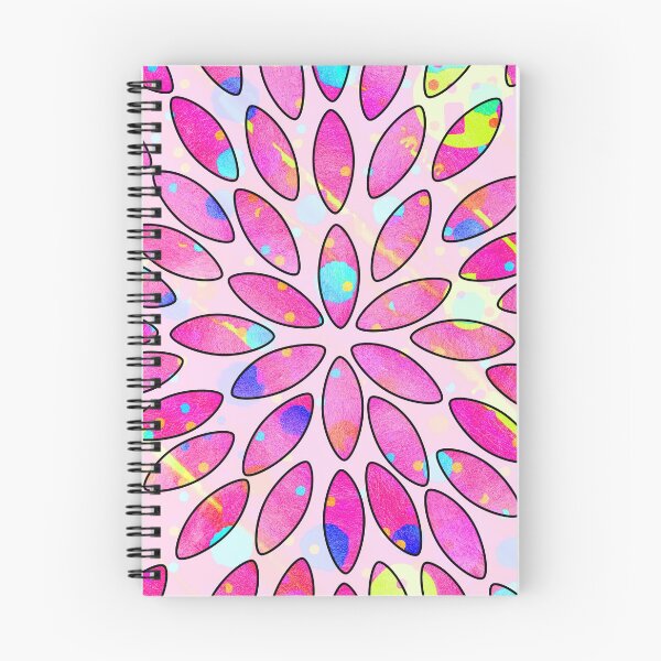 Item preview, Pop Pink Splash Flower Leaves Pattern  designed and sold by oursunnycdays.