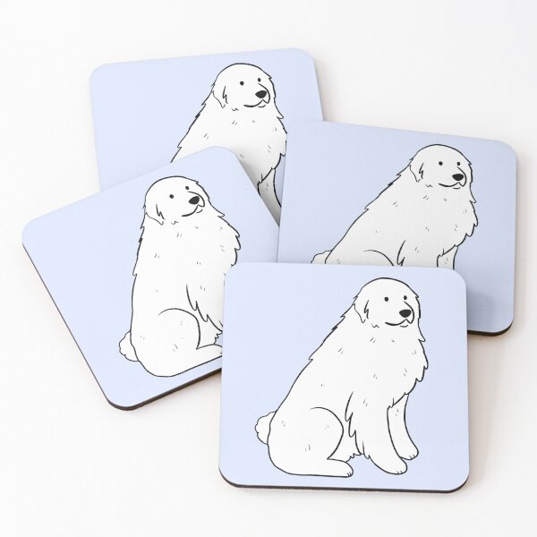 Item preview, Great pyrenees cute illustration  designed and sold by Yarafantasyart.