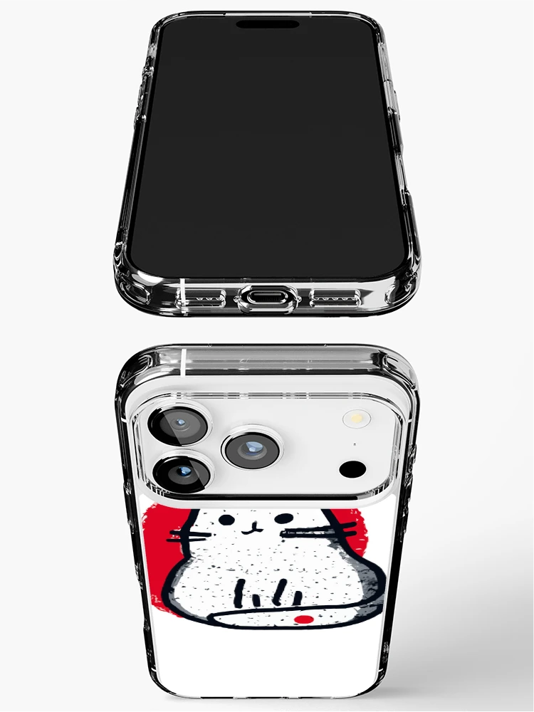Thumbnail 3 of 5, iPhone Case, Japan cat illustration designed and sold by Rochenmann.