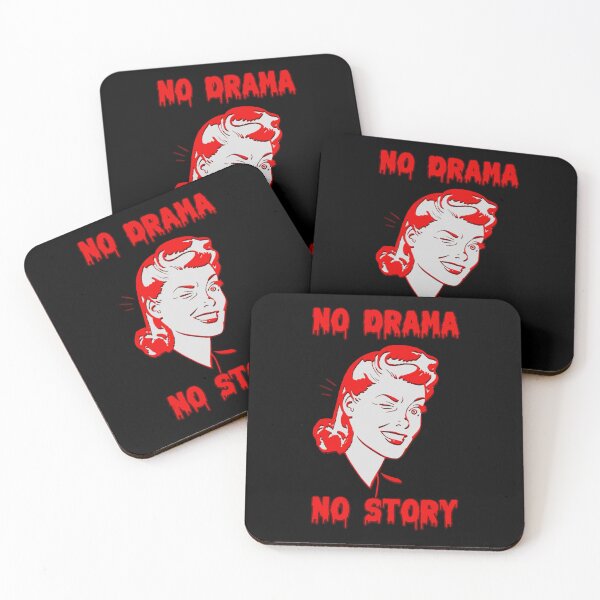 Item preview, No Drama No Story - choose violence! - vintage woman funny designed and sold by Signs for Dark Times.
