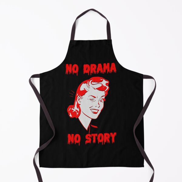 Item preview, No Drama No Story - choose violence! - vintage woman funny designed and sold by Signs for Dark Times.