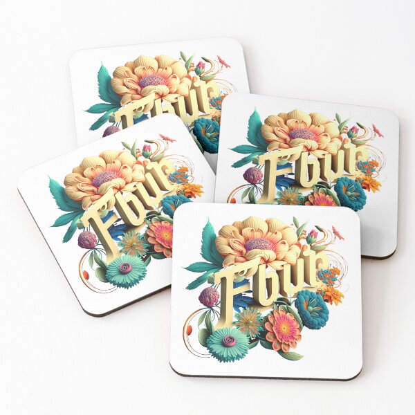 Item preview, Fleuron Floral Colourful Vibrant Design for Stickers, T-Shirts, Hoodies, Sweatshirts, Pullovers, Tank Tops, Cotton Tote Bag and more designed and sold by RAGANADesign.