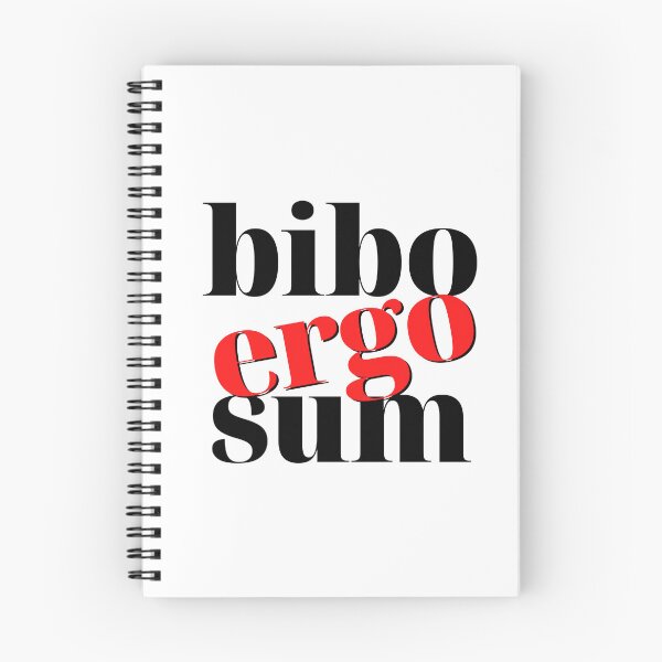 Item preview, Funny Latin Language Typography - Bibo Ergo Sum designed and sold by humnoo.