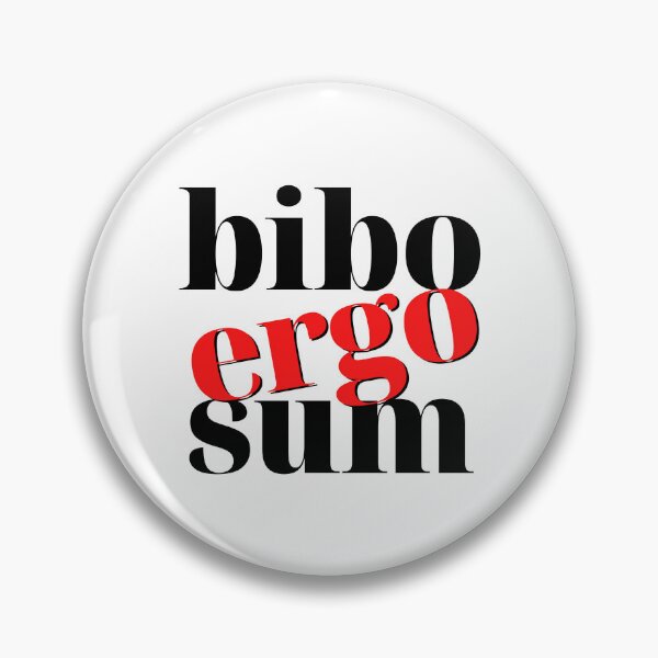 Item preview, Funny Latin Language Typography - Bibo Ergo Sum designed and sold by humnoo.