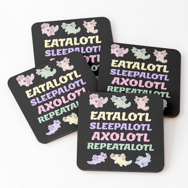 Item preview, Eatalotl Sleepalotl Axolotl Repeatalotl designed and sold by artfulnotebook.