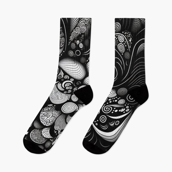 Item preview, Kindle Case  Bold Black and White Abstract Swirl Art Pattern- Contemporary Curves designed and sold by VirusMinus.
