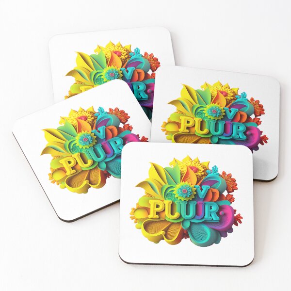 Item preview, Fleuron Floral Colourful Vibrant Design for Stickers, T-Shirts, Hoodies, Sweatshirts, Pullovers, Tank Tops, Cotton Tote Bag and more designed and sold by RAGANADesign.