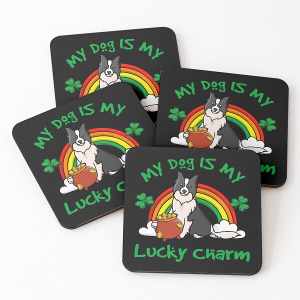 Item preview, My Dog Is My Lucky Charm Collie - Dog Humor - Domestic Animals - Dog love designed and sold by Luvjesus2.