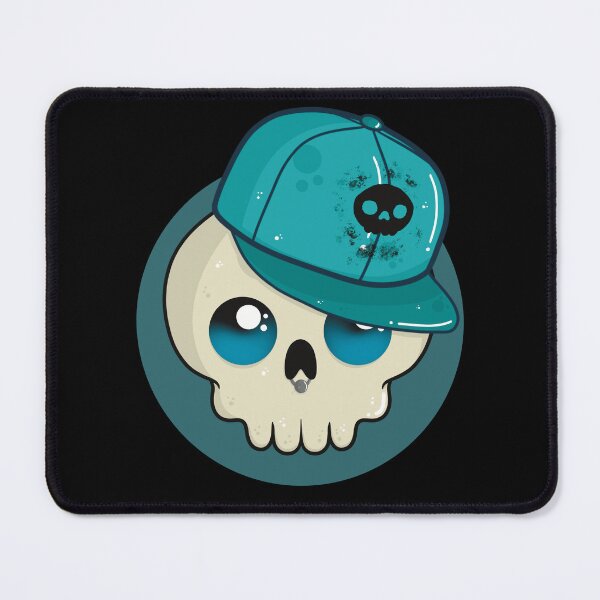 Item preview, Cute Skull with Cap designed and sold by BearBlueStudio.