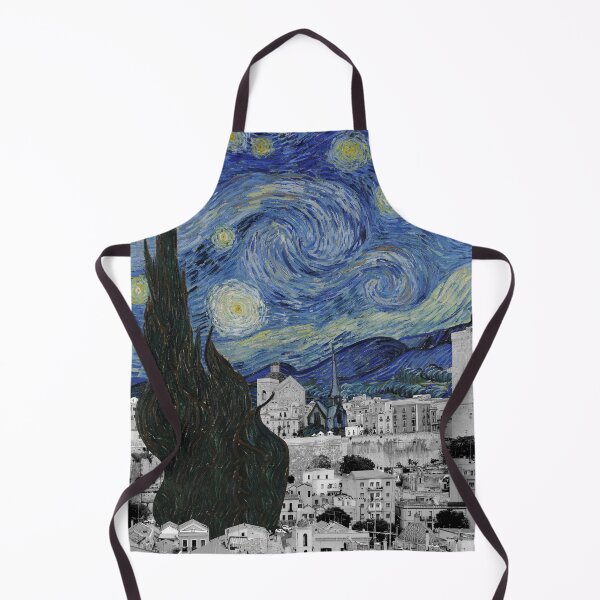 Item preview, Van Gogh's "The Starry Night" and Cagliari (View of Castello) designed and sold by LT Graphic Art.