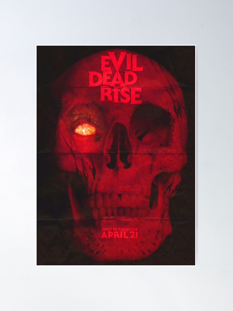 Official 'Evil Dead Rise' Poster from Creepy Duck Design Drenches